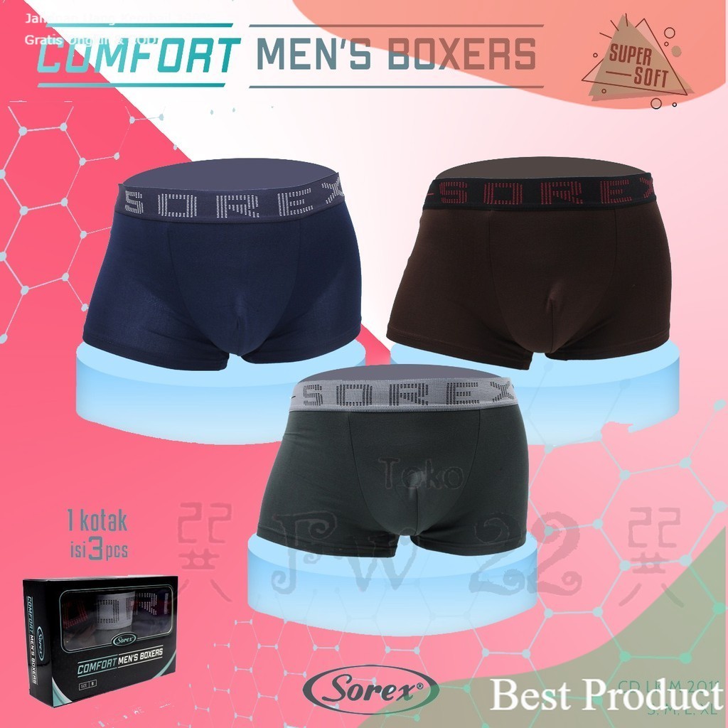 Shocking sale / Celana Dalam Pria Boxer Sorex Sport motif Kartun Edisi Terbatas