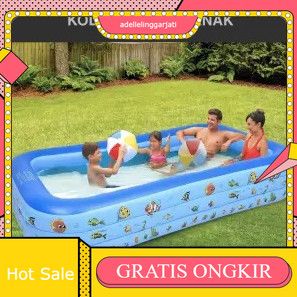 KOLAM RENANG ANAK/KOLAM MANDI BAYI KOTAK 3 SUSUN/KOLAM RENGAN MANDI BOLA