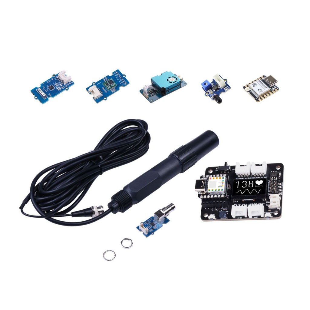 Natural Disaster Sensor Solution Kit- Lightning/Earthquake/Sandstorms/Wildfires Detection, Water Qua