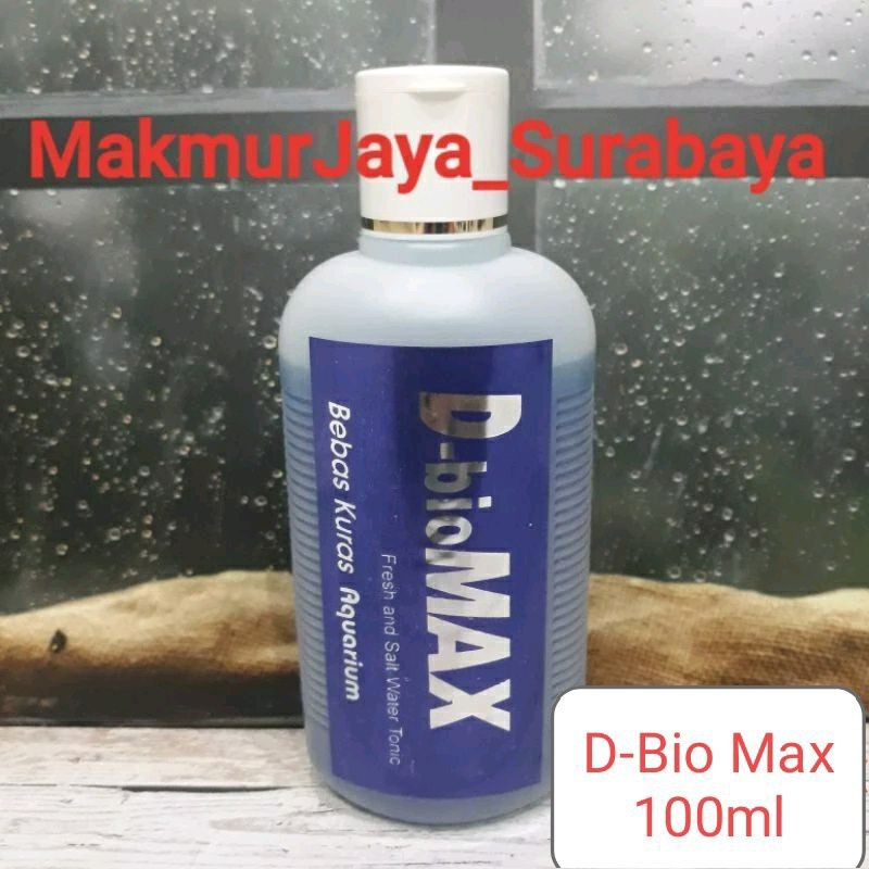 Penjernih air bebas kuras aquarium / D-BIO MAX fresh and salt water 100ml
