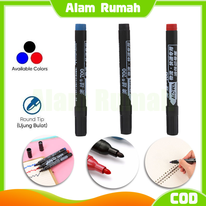 

alat tulis spidol cepat kering tinta/marker permanen tahan air /spidol hitam biru merah marker /