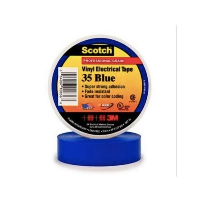 

3M ISOLASI LISTRIK SCOTCH 35 VINYL ELECTRICAL TAPE ORI - Biru ORIGINAL