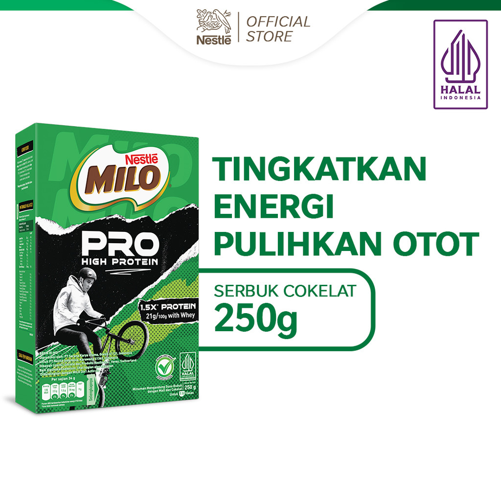 

MILO PROTEIN Susu Cokelat 250g