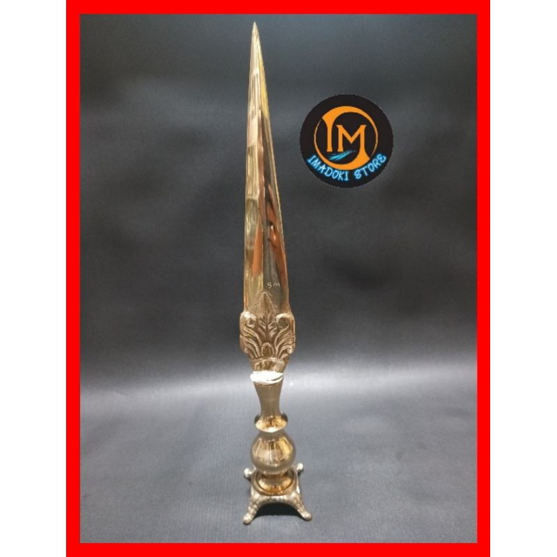 GROSIR MATA TOMBAK KUNINGAN BALI  / TUMBAK BALI / TOMBAK LURUS DAN LEKUK