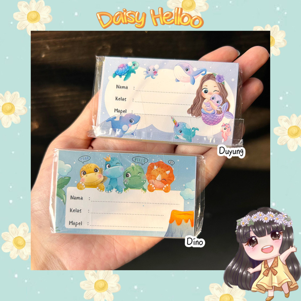 

Stiker Mata Pelajaran isi 20 pcs Dinosaurus Mermaid Sticker Mapel Buku Sekolah Anak Stationery Atk Bjm Banjar Banjarmasin DaisyHelloo