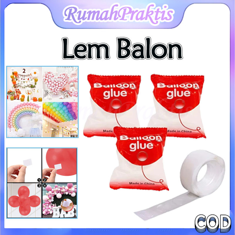 

glue dot balloon /lem perekat balon roll/perekat balon glue dot/