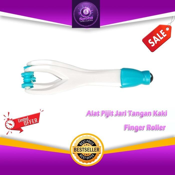 Spot8Murah Alat Pijit Jari Tangan Kaki Finger Roller Pijat Terapi Asam Urat A059 - Biru A059