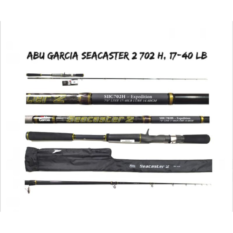 JORAN ABU GARCIA SEACASTER 2 702 H 210 CM BAIT CASTING FREE Packing Pipa PVC