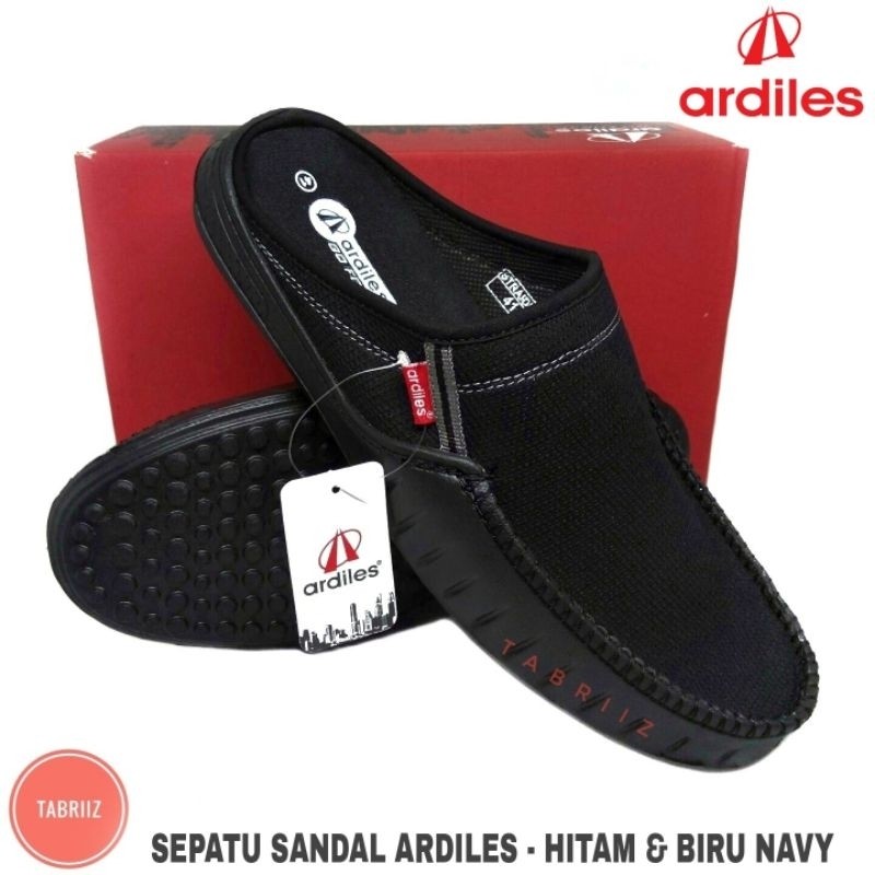 Sepatu Slop Ardiles Slip On Hitam - 100% ORIGINAL