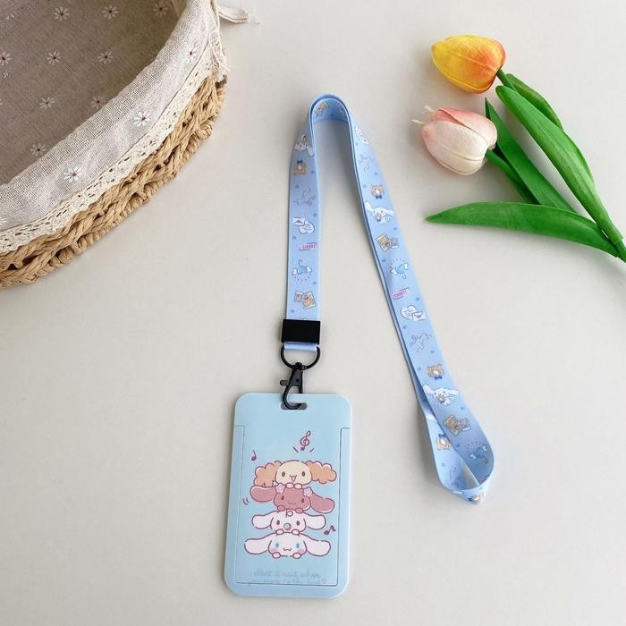 

Kalung Holder Kartu Lucu Karakter Sanrio / ID Card Holder Name Tag Sanrio Lanyard - Cinnamoroll by Summerstore official