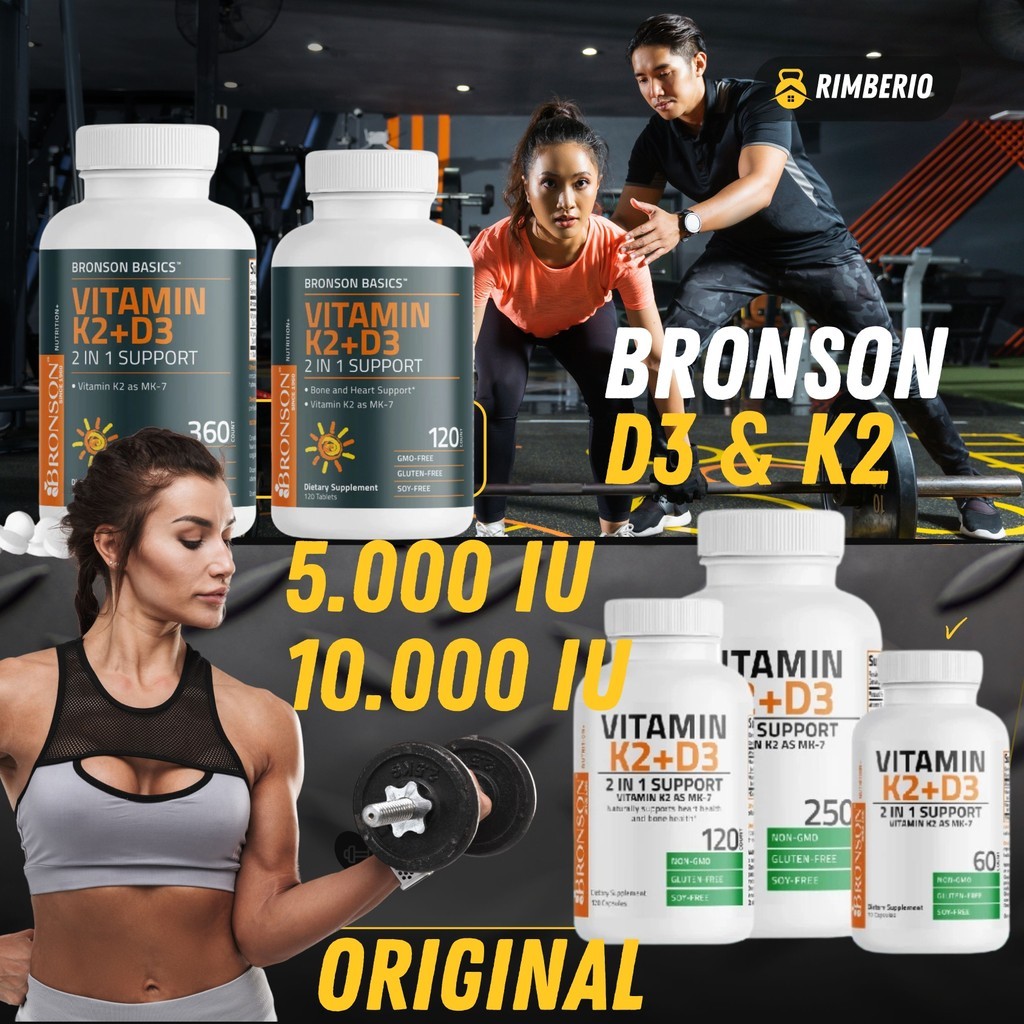 Vitamin K2 D3 Bronson 5000IU / Extra Strength 10000IU