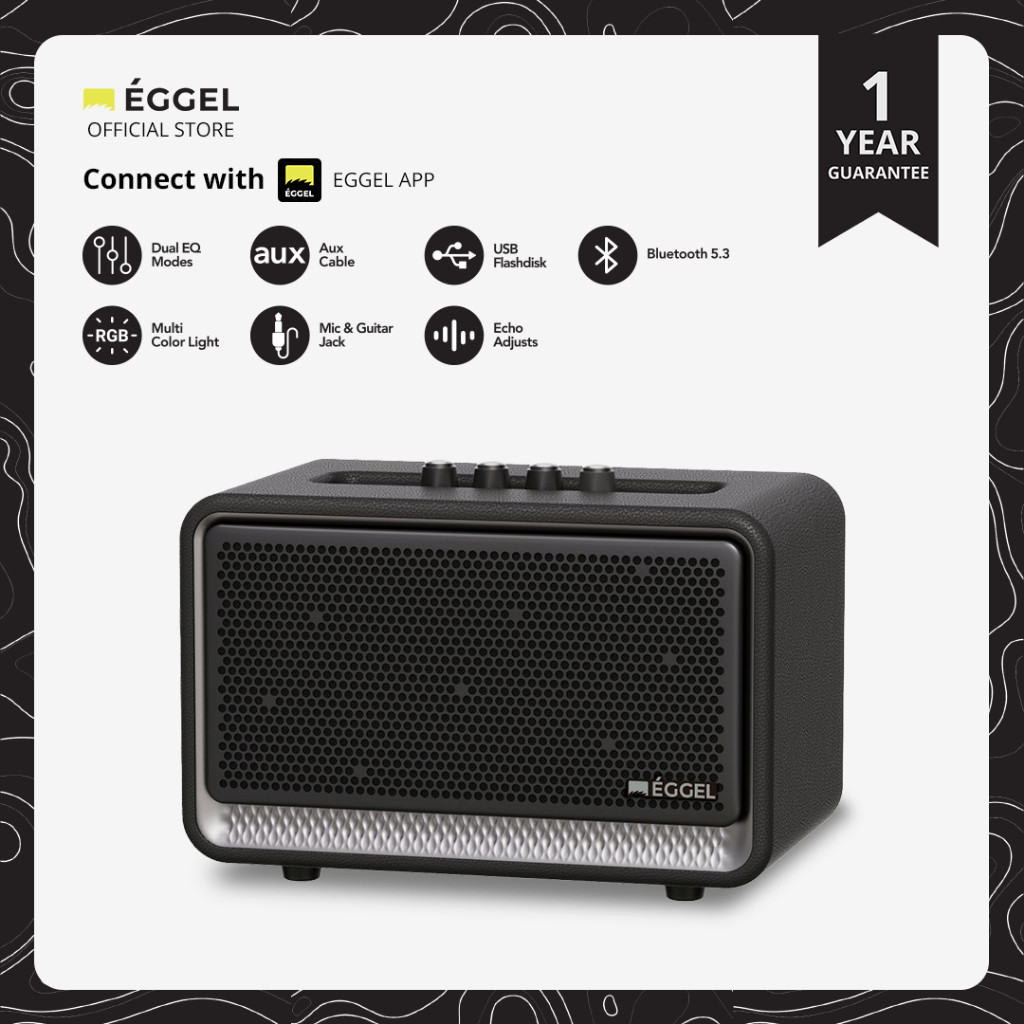 Eggel Home 3 Portable Bluetooth Speaker with Karaoke Function