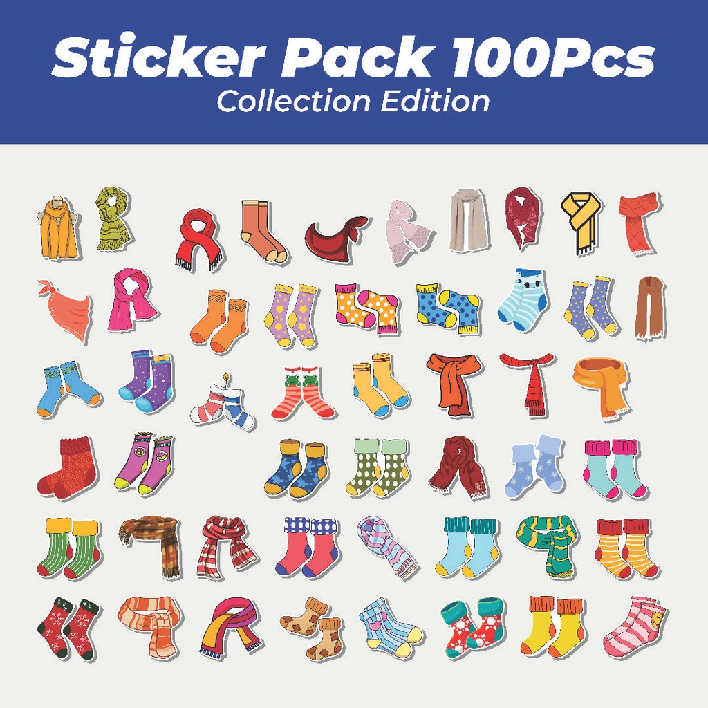 

Hot Stiker SOCKS AND SCARVES [Kaos kaki & Syal] Lucu Anti Air Stikers Berperekat Waterproof Sticker Decal Buat Motor Helm Buku Journal Koper Casing HP Laptop Botol Minum