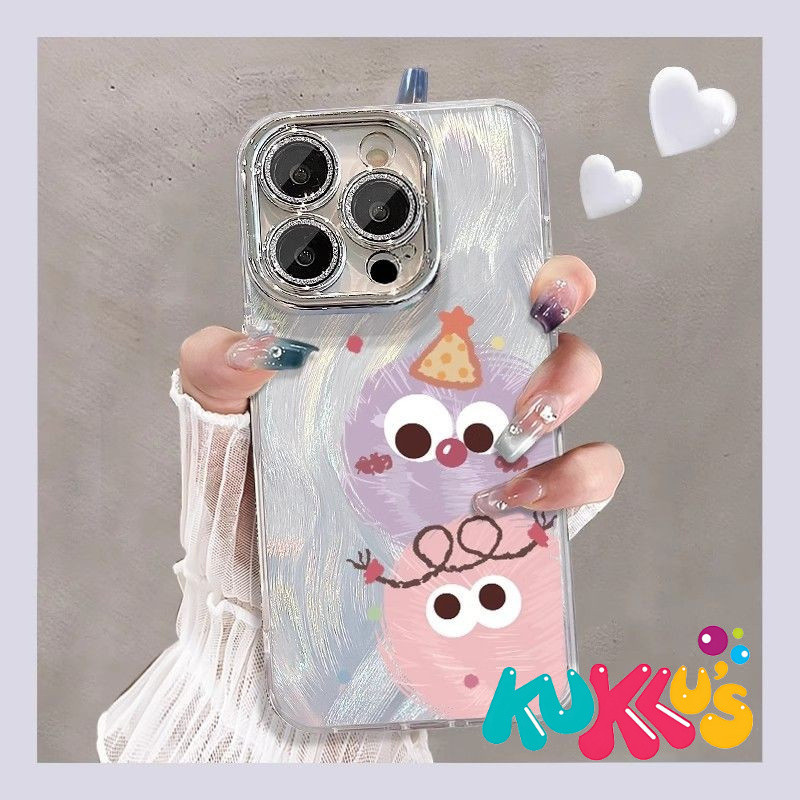Fancy Luxury Monster Bola Bulu Case Iphone 16 Pro Max 13 11 Pro Max 15 Plus 14 Plus Ip11 Ip1311 12 P