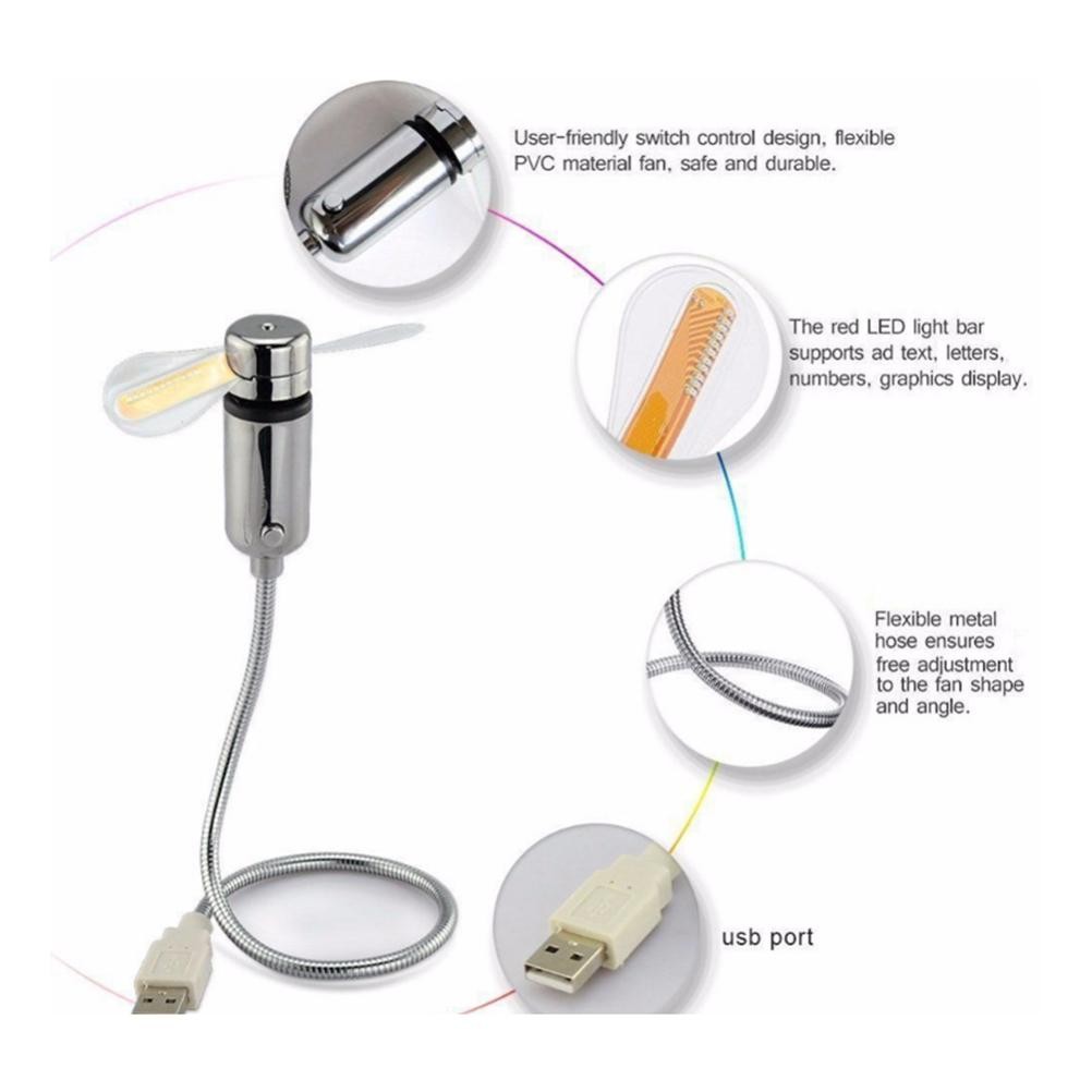 Lightweight Portable Flexible Usb Powered Fan For Tablet Desktop Cooling Computer Accessories Compac