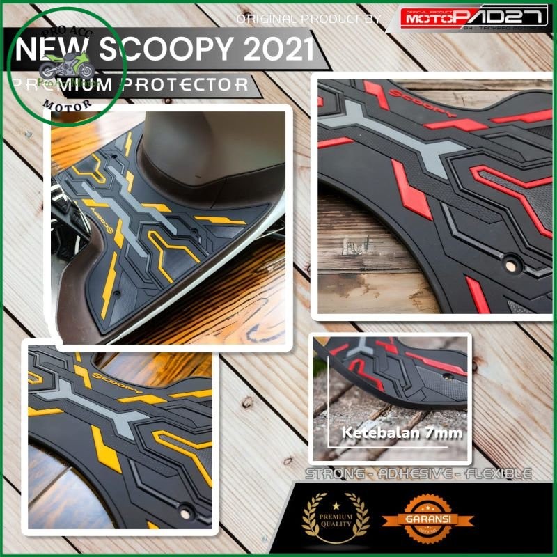 Motopad27 Alas pijakan kaki  floormat Karpet Pijakan Kaki New Scoopy 2021-2023