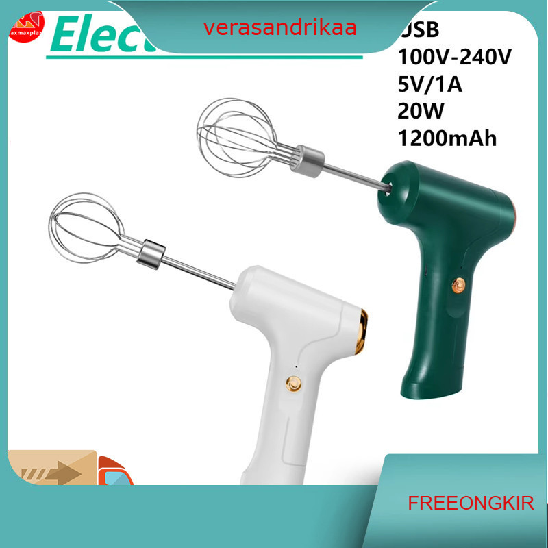 Hand Mixer Electric Wireless Portable Mixer Mixer Tangan Mini Tanpa Kabel USB Rechargeable Hand Mixe