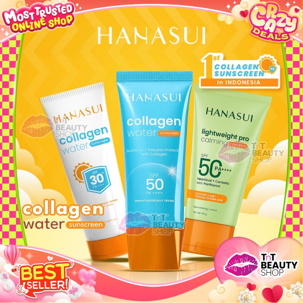 Hanasui Sunscreen Series SPF 50 PA ++++ - SPF30 PA+++ 30ml | TnT Beauty Shop
