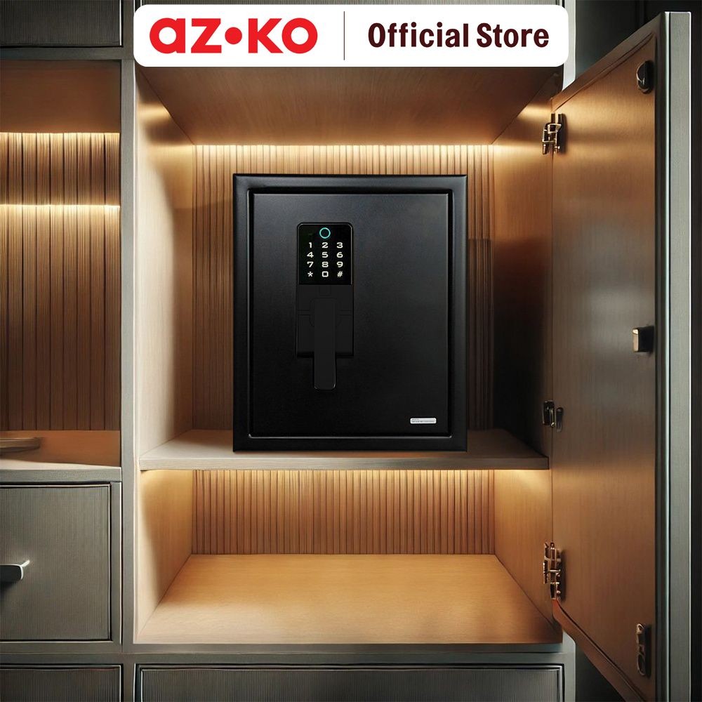 AZKO Krisbow griffin Brankas Tahan Api 091slbt - Hitam Fire Safe Brangkas Safety Box Tempat Barang B