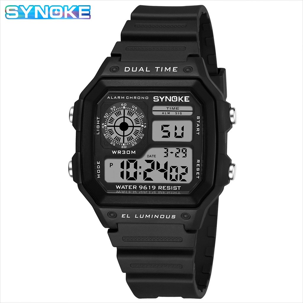 Jam Tangan SYNOKE 9619 Digital Watch Original