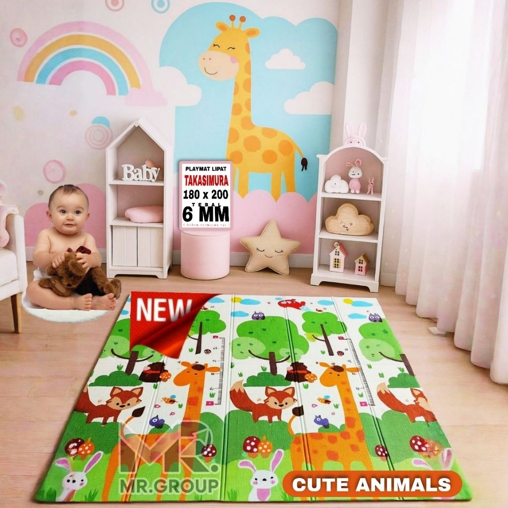 UMYM - PLAYMATE UK.180x200 / TIKAR LIPAT ANAK / PLAYMATE / PLAYMATE BABY terbaru