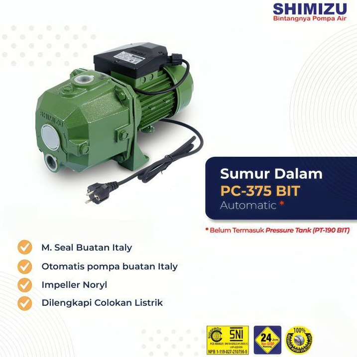 Pompa Air Shimizu PC-375 BIT 375W Jet Pump Otomatis / Pompa Sumur Dalam Shimizu PC375 BIT PC375BIT