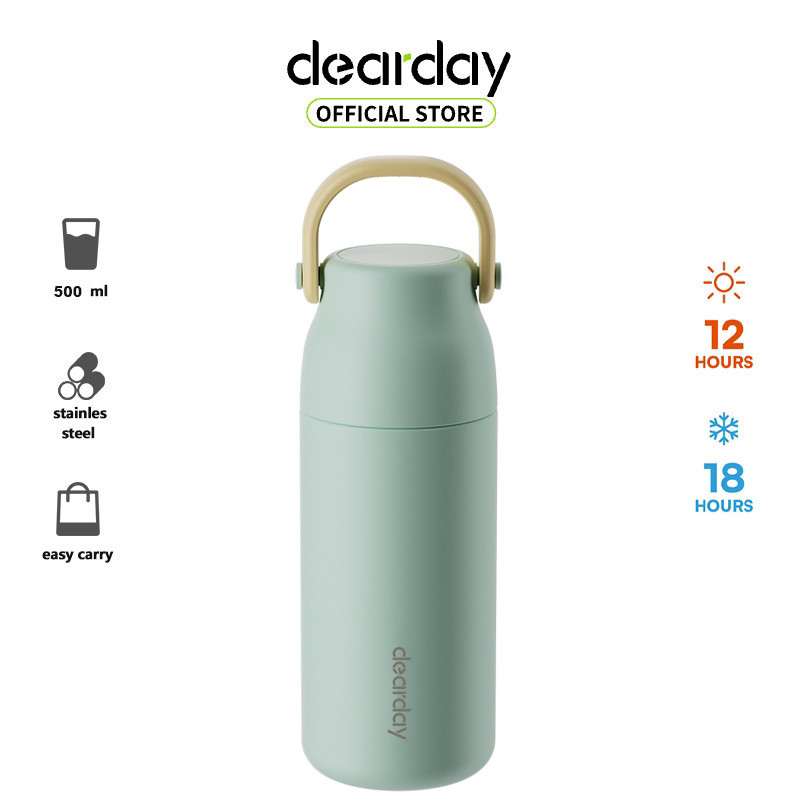 Dearday Tumbler Termos Cangkir Korea SUS 316 Portabel 500ml
