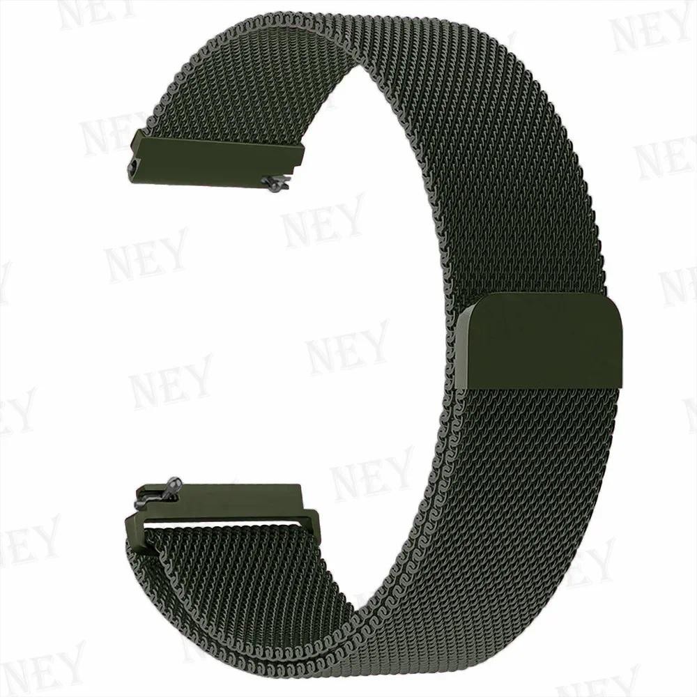 20mm/22mm Milanese band For Amazfit GTS/2/2e/3/4/GTS2 Mini/GTR 47mm/GTR2/3/4/Pro stratos Metal Brace