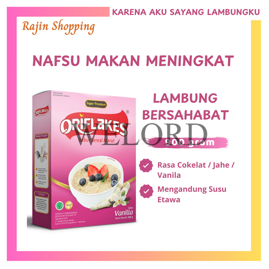 

Promo Oriflakes gastro 900 Gram Sereal Umbi Garut Asam Lambung susu oriflakes gaztro etawa