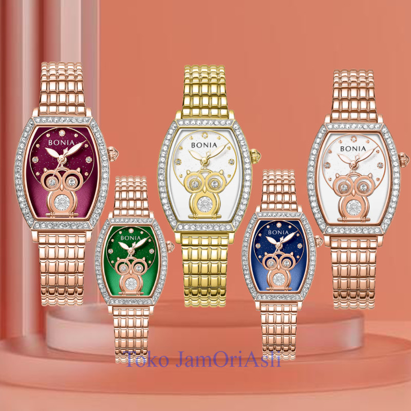 Promo Original FREE KALUNG Jam Tangan Wanita Bonia OWL B10843 BNB10843 Garansi Resmi 2 Tahun