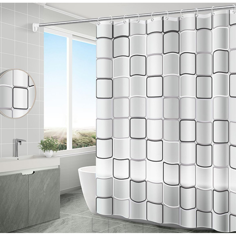 CozySpace Product ROWCUT Tirai Shower Kamar Mandi Shower Curtain Partition Bathroom - RO1
