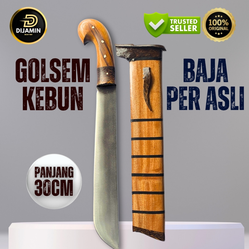 COD GOLOK KEBUN BAJA PER ASLI PANJANG 30CM Peralatan Berkebun