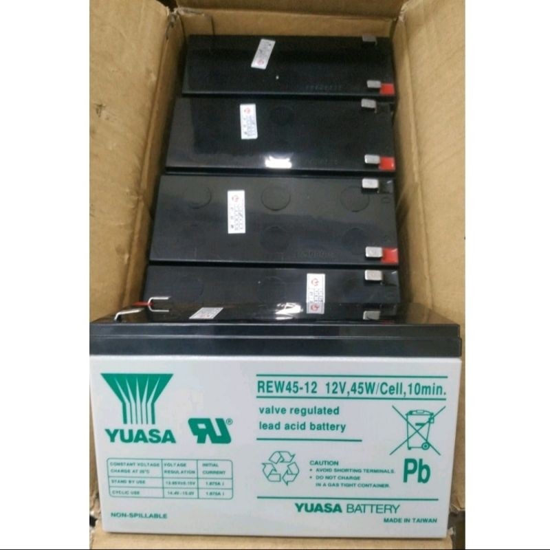 Battery Yuasa 45W 9Ah 12Volt Aki Yuasa 12volt 45W 9Ah Original Berkualitas Garansi 1 Tahun Aki UPS A
