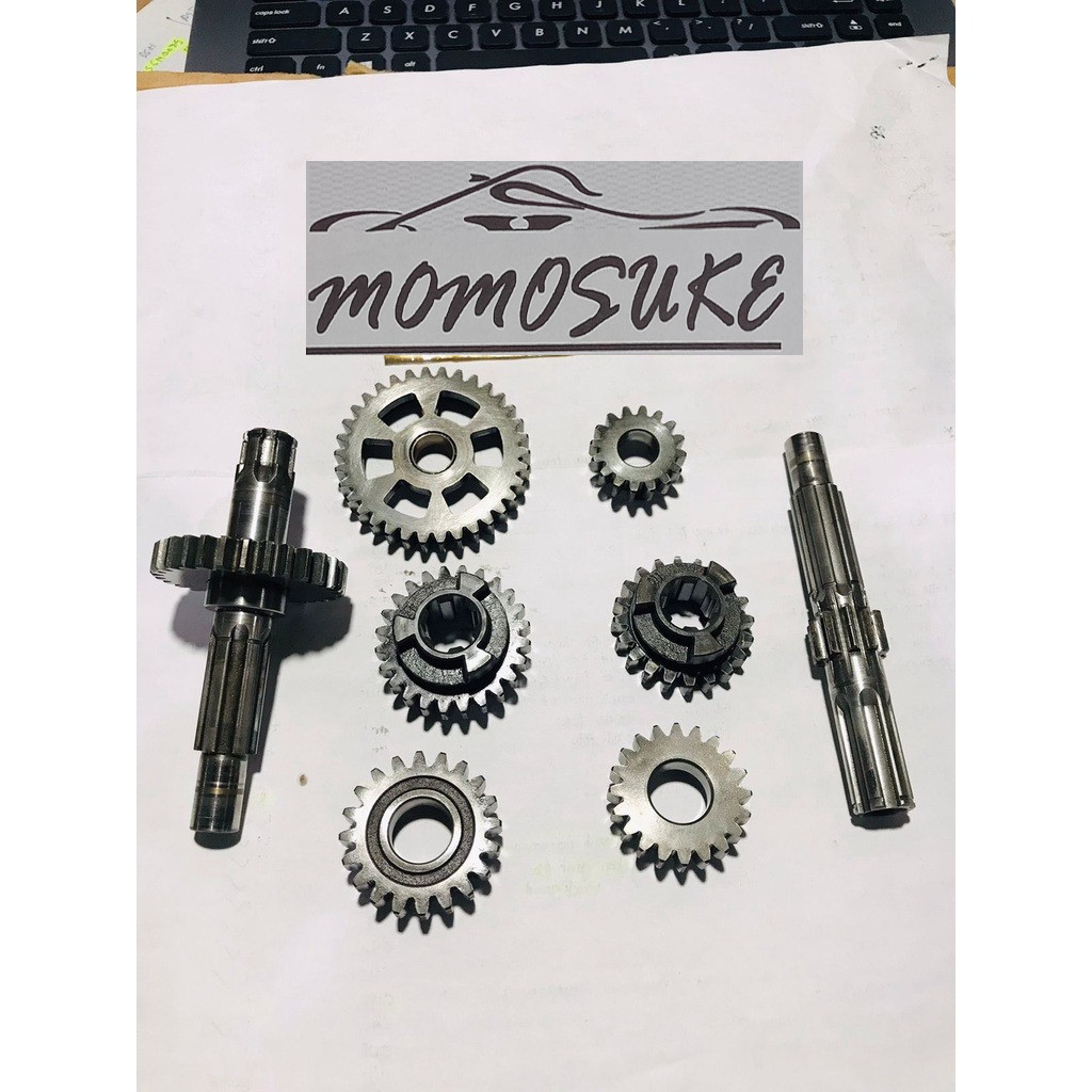 Gigi gear gir ger rasio transmisi Suzuki RC 100 Bravo Sprinter