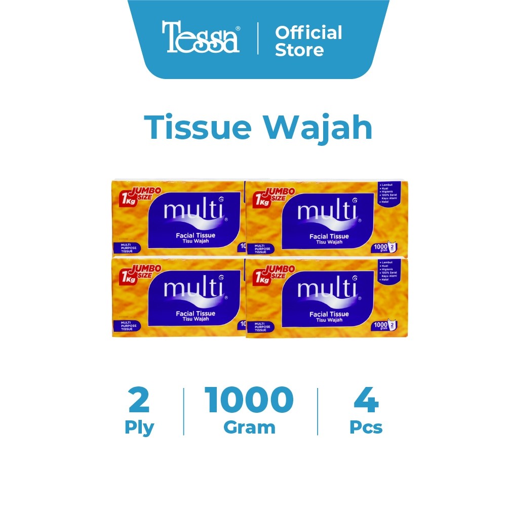 GERUSANBUPLAS Tessa Multi Facial Tissue 1000g - 4SET