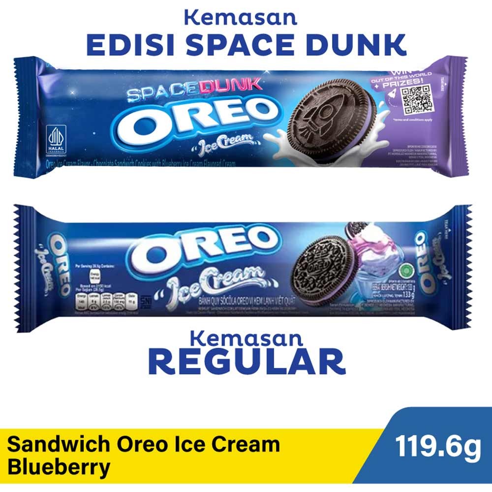 OREO SANDWICH ICE CREAM  BLUEBERRY 110.4g
