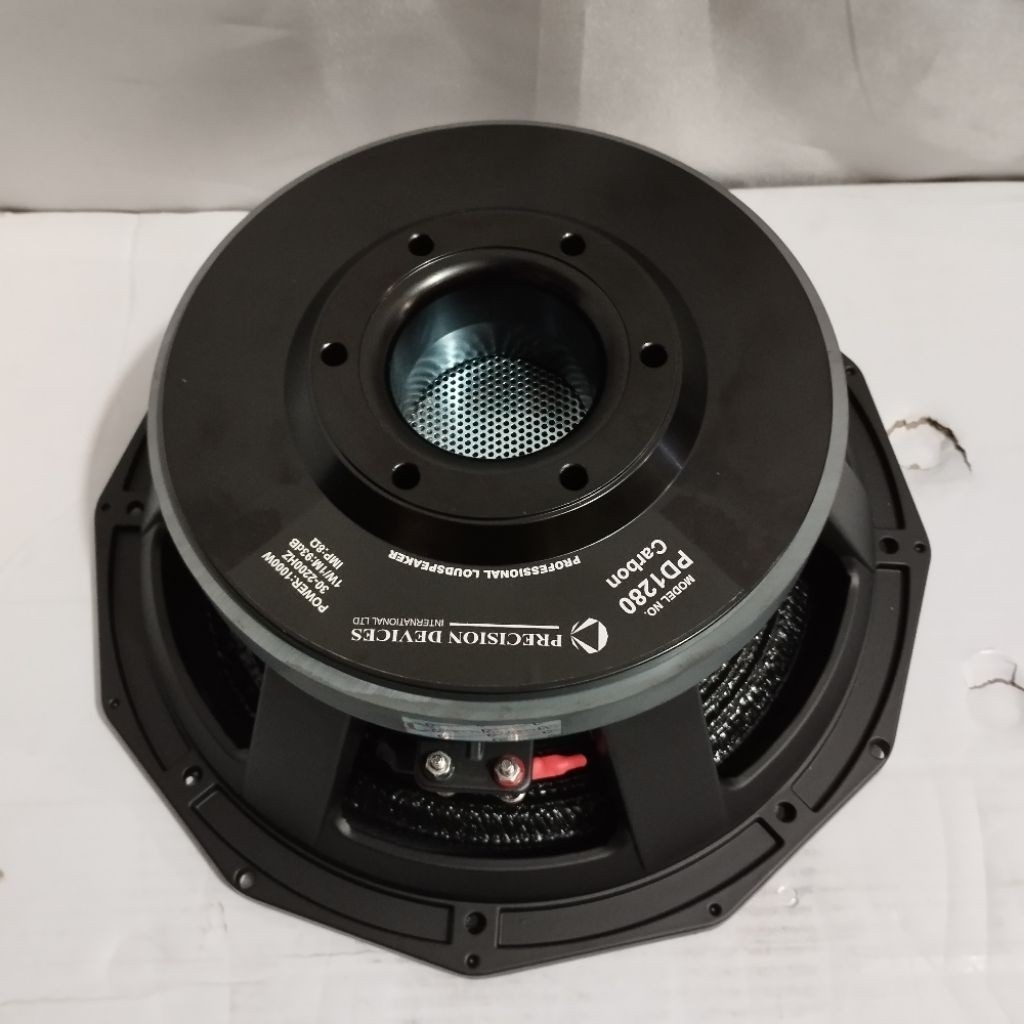 SPEAKER PD 1280 CARBON 12 INCH FULL CARBON VOICE COIL 4 INCH