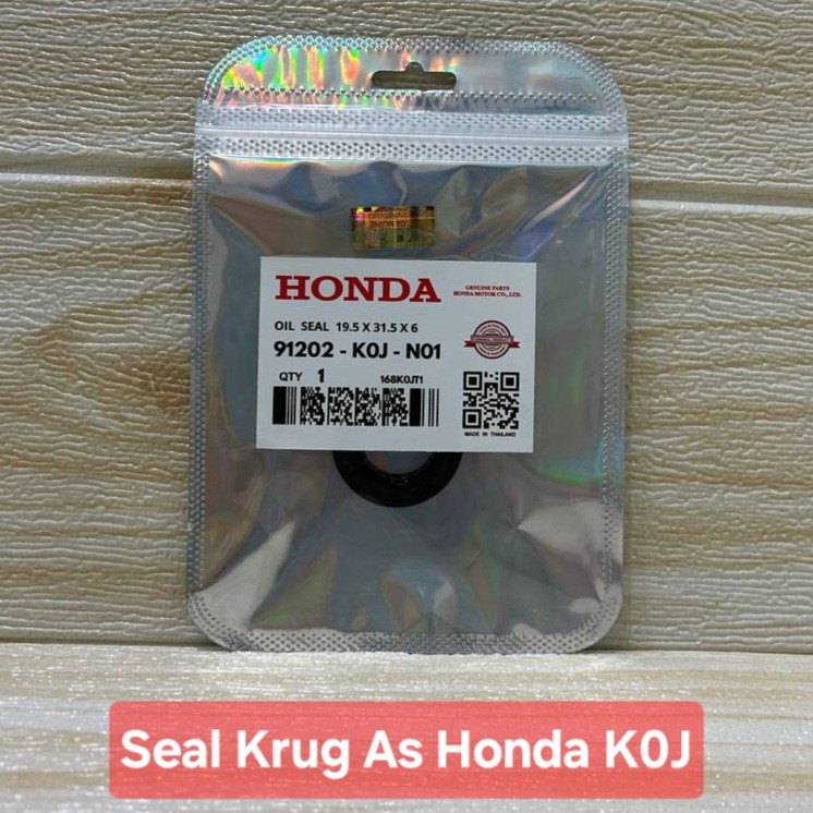 SEAL KRUG AS GENIO 91202K0JN01 SEAL KRUK BEAT STREET K1A SCOOPY 2020 F1 AHM ORI K0J-N01 [ Oil Seal19