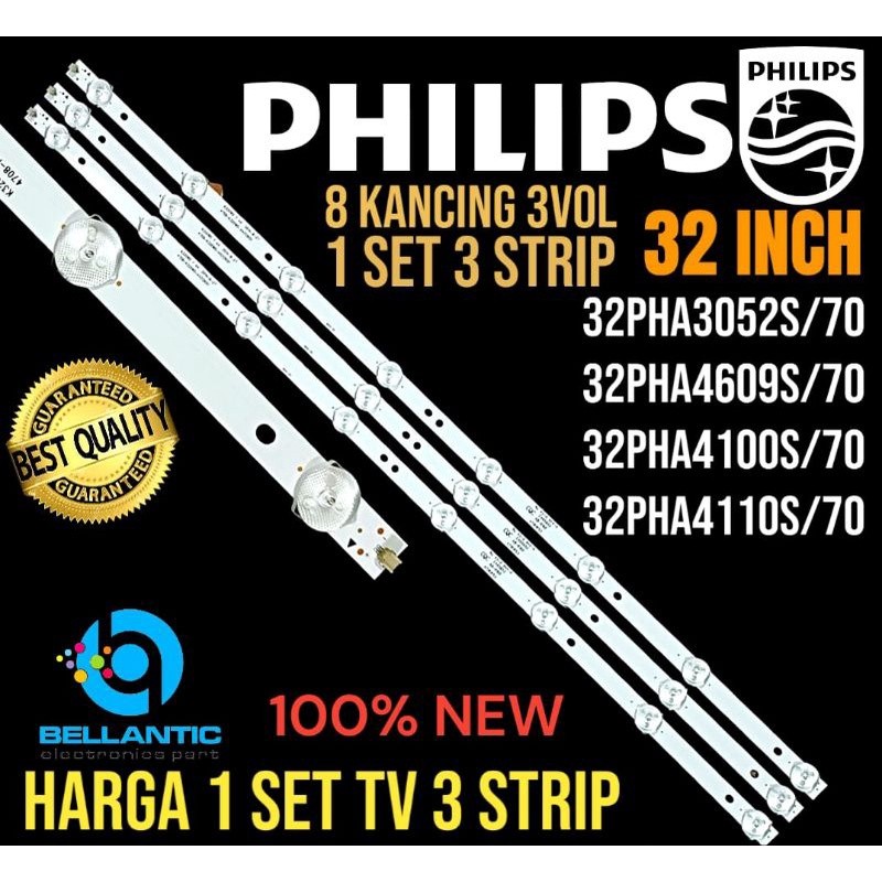 BACKLIGHT TV LED 32 INCH PHILIPS 32PHA3052S-32PHA4609S-32PHA4100S-32PHA4110S BACKLIGHT 32 INCH