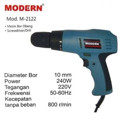 MODERN M2122 Bor Obeng / Sriver Drill Torsi M 2122
