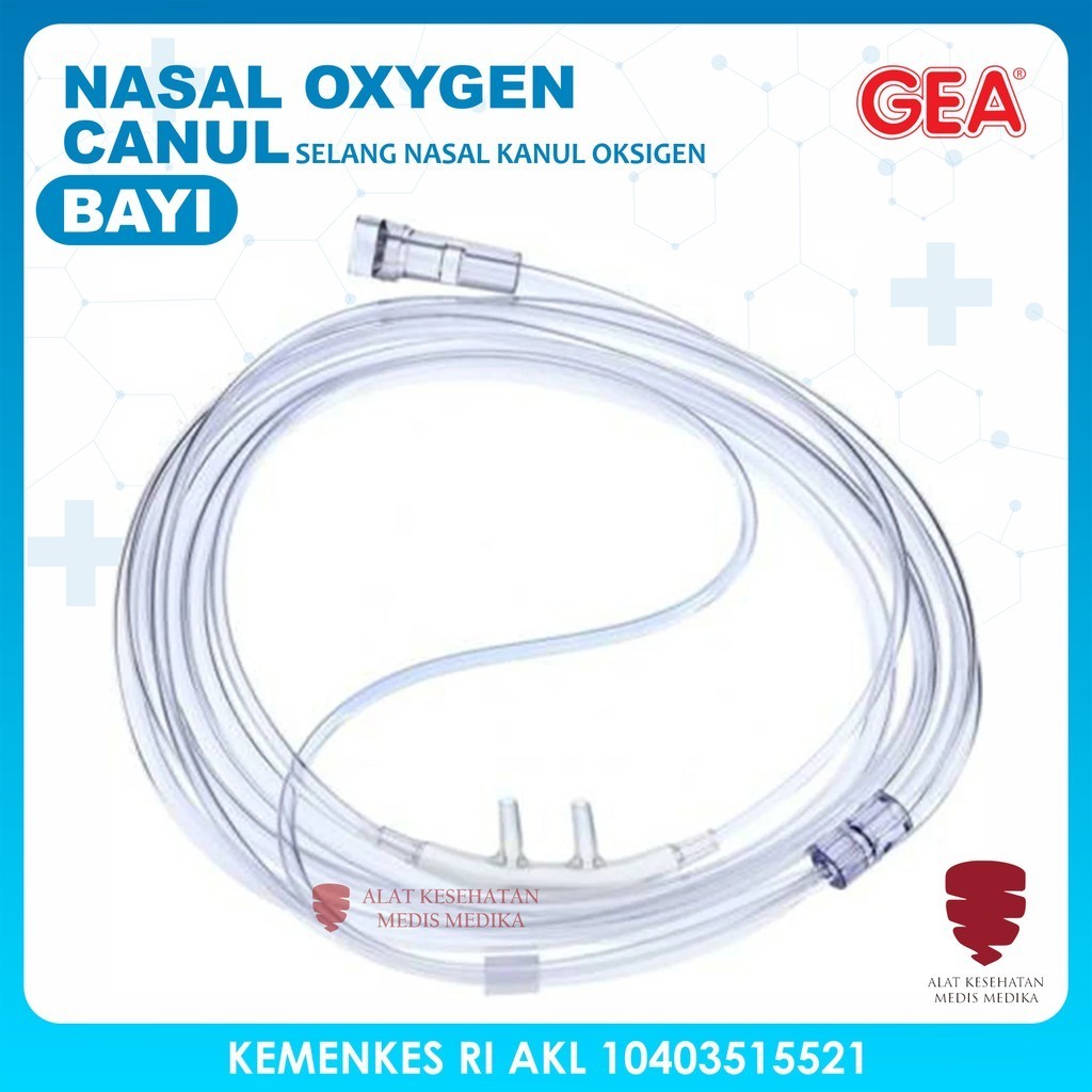 Selang Nasal Bayi GEA Infant Hidung Oxygen Cannnula Kanul Oksigen
