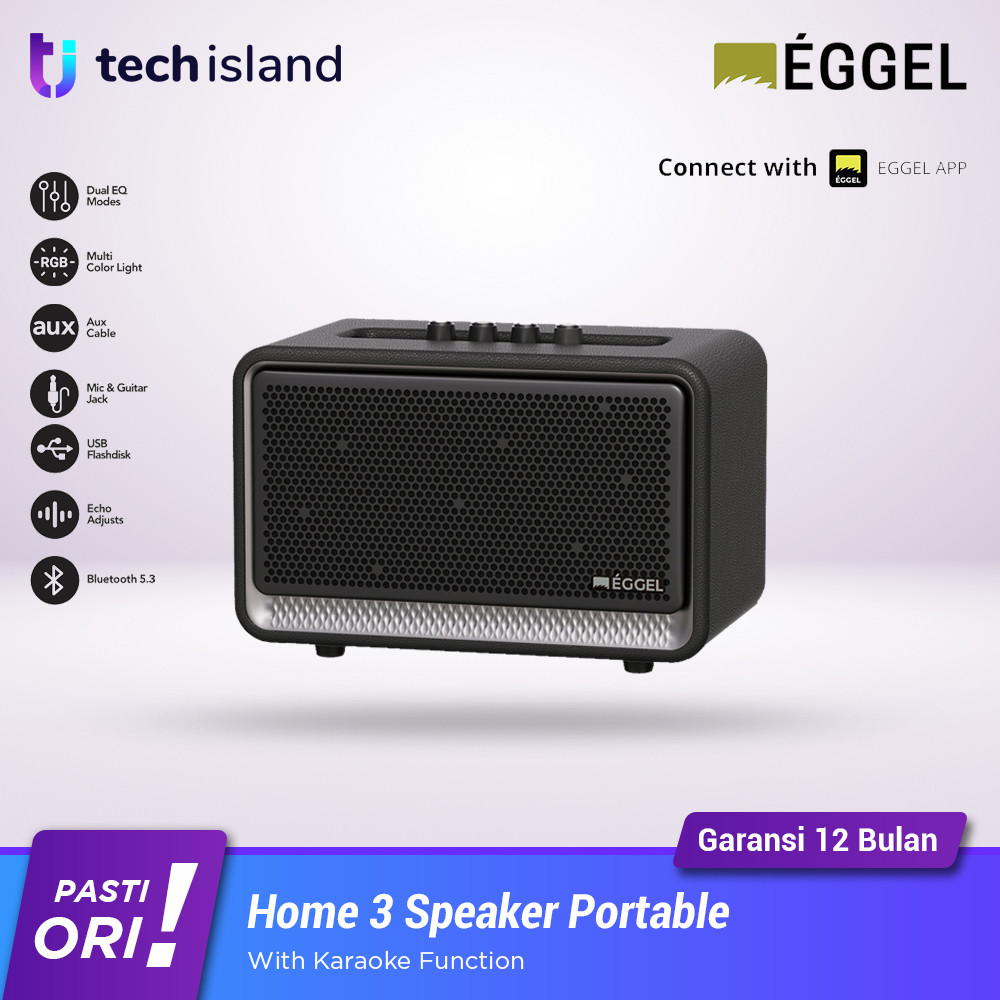 Eggel Home 3 Portable Bluetooth Speaker with Karaoke Function Home3