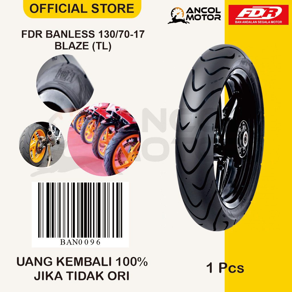 Ban Tubeless FDR Blaze 130/70-17 Ban Motor Sport Ring 17 TL