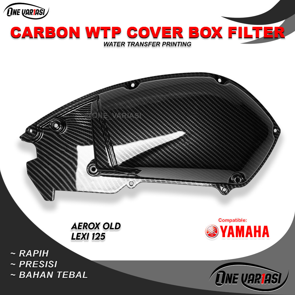 COVER TUTUP BOX FILTER AEROX 155 OLD LEXY CARBON  / TUTUP BOX FILTER AEROX OLD LEXY VARIASI.CO