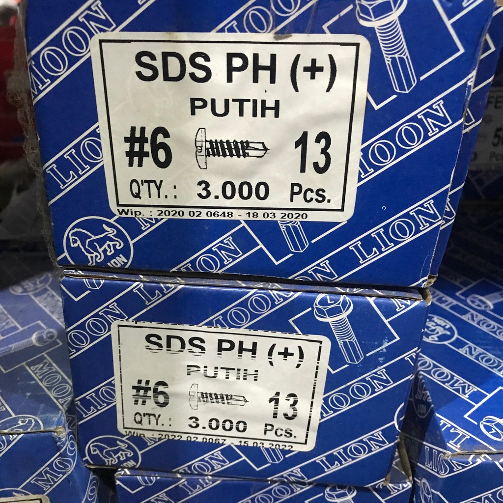 SKRUP SDS / SELF DRILLING SCREW PH LION #6 X 13 | ISI 3000/KTK