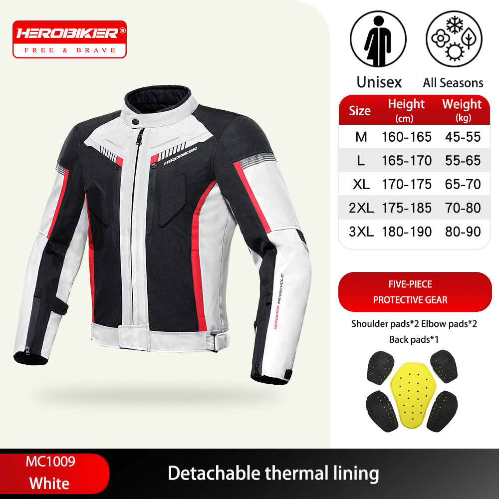 Men's Motorcycle Jacket Waterproof Motorcycle Jacket Man Racing Jacket Breathable Moto Clothes Motor