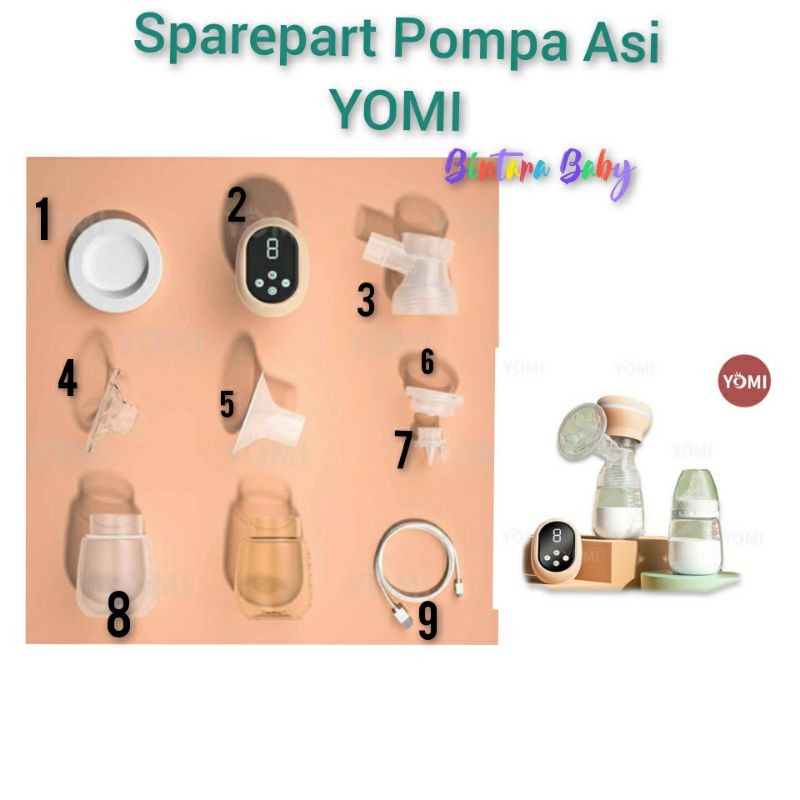 TERLARIS Sparepart Khusus Pompa Asi YOMI Electric Breast Pump YOMI spare part Valve TERJAMIN COCOK O