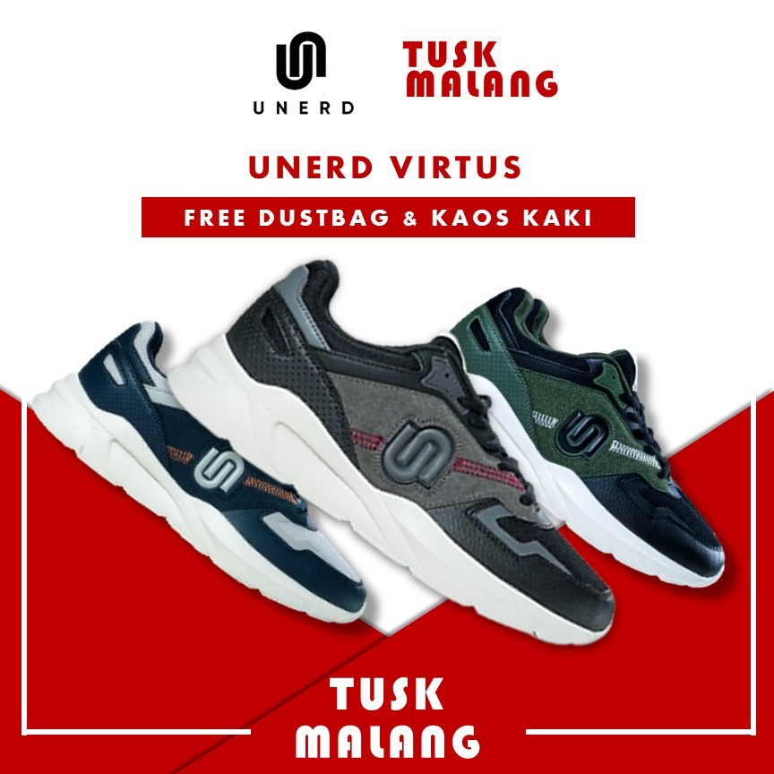Sepatu Unerd Virtus Sepatu Sneakers Casual Sport Sepatu Sneakers Olahraga Pria Unerd Original