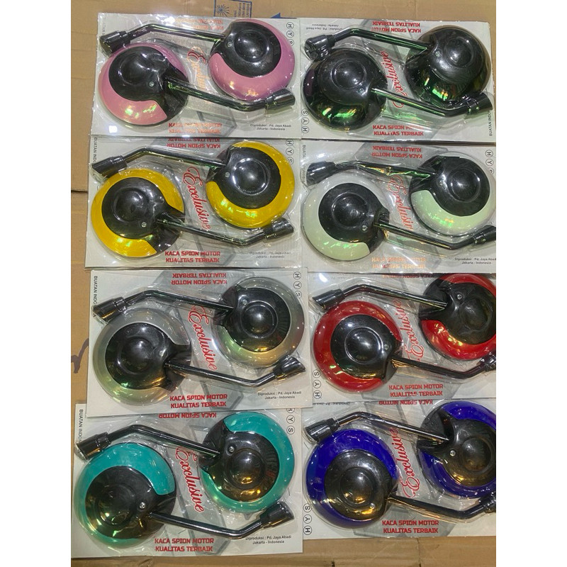 Spion Bulat Warna Hitam Model Scoopy/Fazzio NANO VARIASI STORE