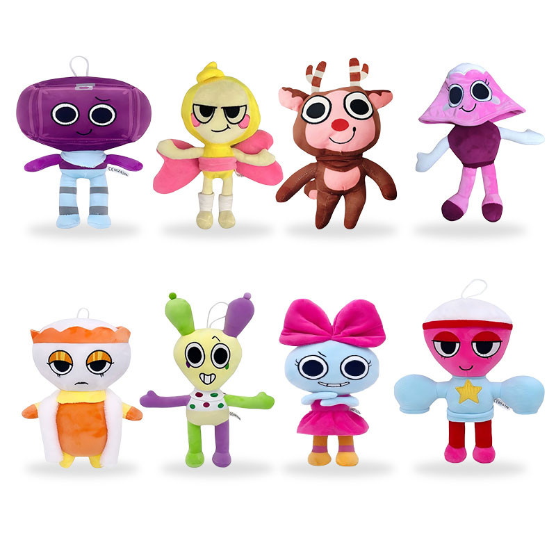 New Dandy's World Plush Dandys World Games Cocoa Tisha Yatta Stuffed Dolls Toys Cute Goob Pebble Sof